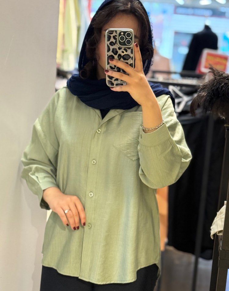 شومیز شیشه ای سیلک
